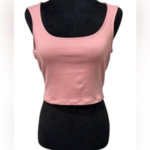 Heart and Hips Y2K style Crop Top in a stunning Petal Pink shade, size Jr Large
